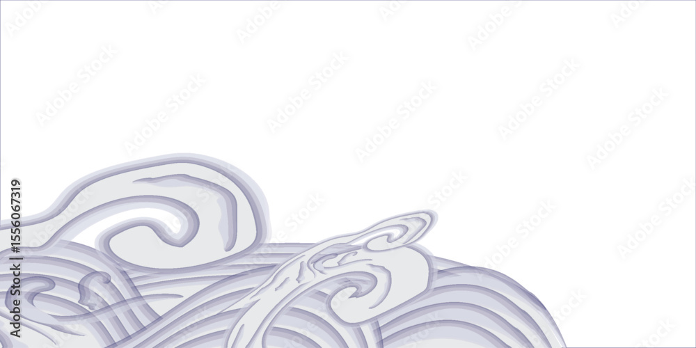 Fototapeta premium Japanese blue wave background vector. Wallpaper design with blue and white ocean wave pattern backdrop. Modern luxury oriental illustration for cover, banner, website, decor, border.