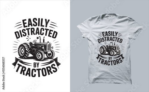 tractor T-shirt Sublimation Design Driver motivational