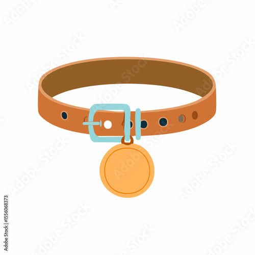 leather belt isolated on white background