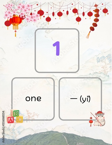 English & Chinese Number Learning 