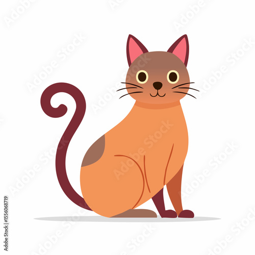 vector illustration of a cat