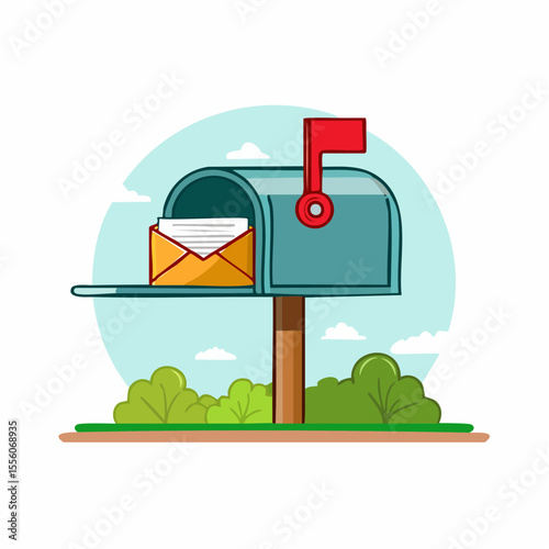 mailbox with mail