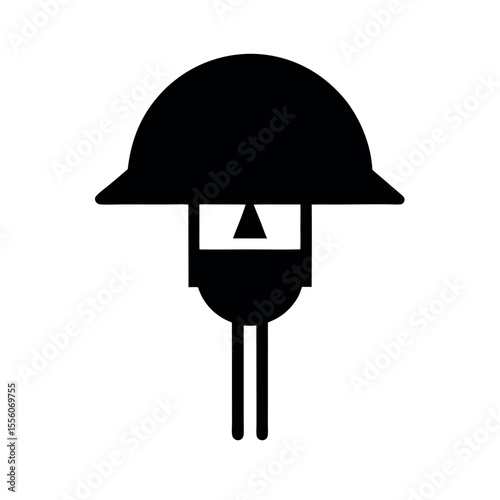 photodiode black icon electronics component vector