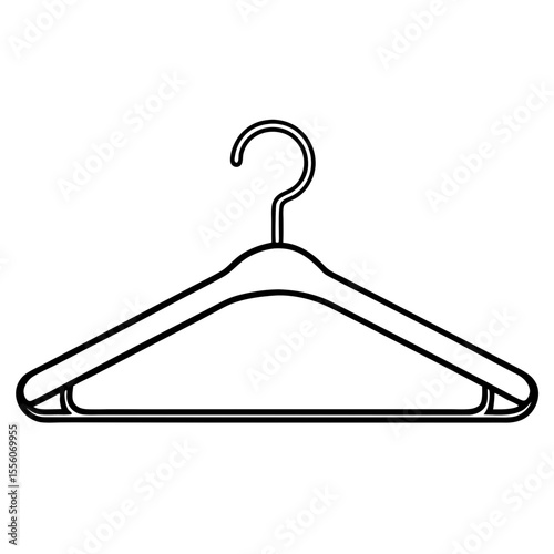 Clean Line Art Hanger Icon Design