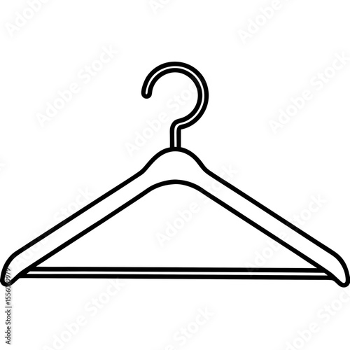 Clean Line Art Hanger Icon Design