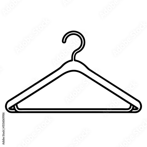 Clean Line Art Hanger Icon Design