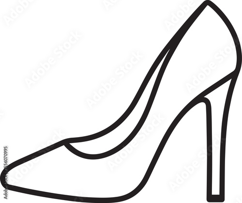 High Heel Fashion Shoe Black Silhouette | Classy Footwear Icon
