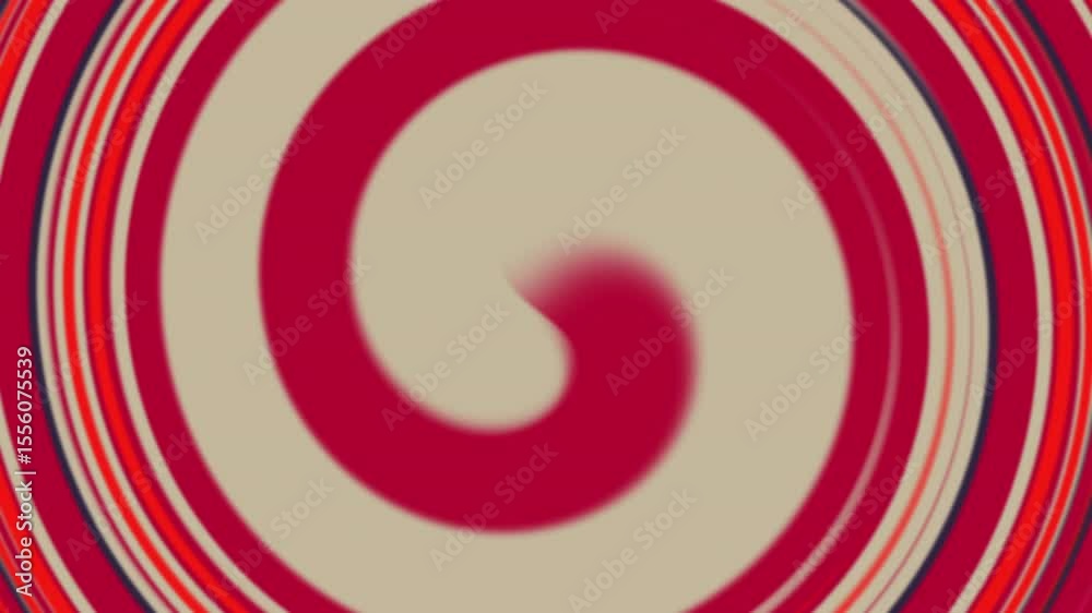 Espiral Abstrata em Tons Vermelhos e Azulados