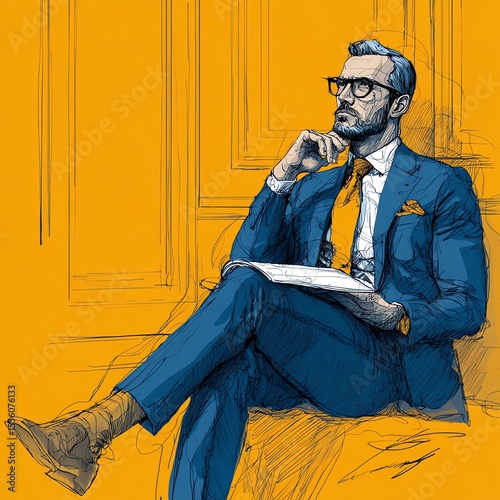 Businessman Walking in City