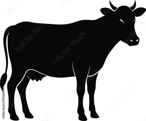 Farm Animal Silhouette Bundle , Goat, Pig, Chicken, Duck, Horse, Sheep Vector Collection