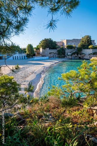 Fotografie Plage de Santo Stefano dans la région de Monopoli, Pouilles, Italie