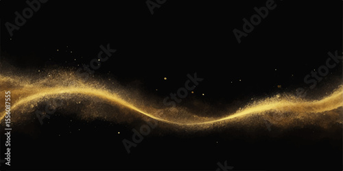 Abstract deep blue space with bright stars and a swirling nebula, perfect for a cosmic background