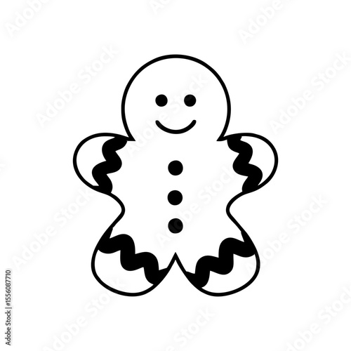 outline gingerbread