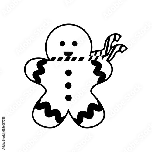 outline gingerbread