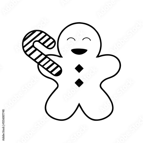 outline gingerbread