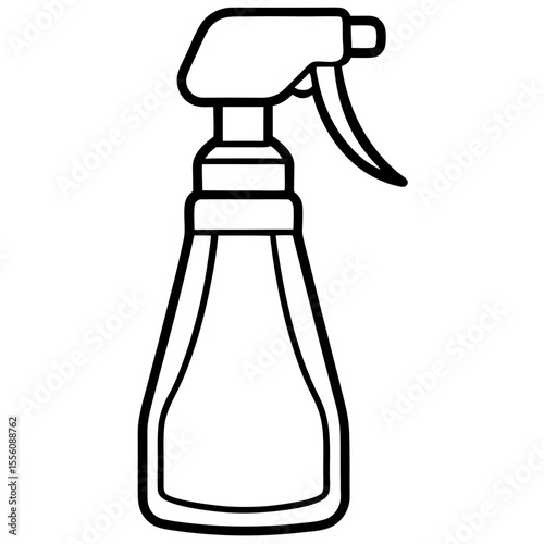 Clean Line Art Spray Bottle Icon