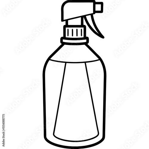 Clean Line Art Spray Bottle Icon