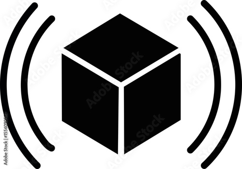 Symbole simple d’un paquet tombant