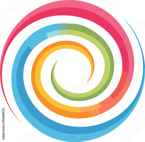 Spirale moderne pour logo dynamique ou startup tech