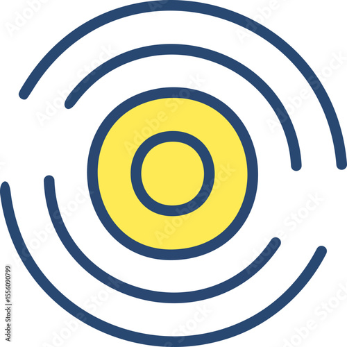 Icône spirale dynamique en expansion