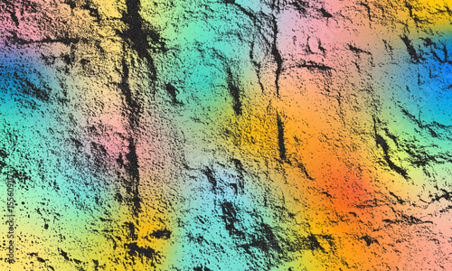 Old film light leaks texture with scratches, noise, iridescent light. Rainbow lens flare effect, camera film filter with dust, grain. Distressed retro photo burn effect, texture of cracked paint wall