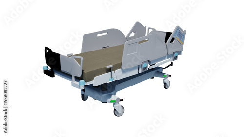 Patient recovery bed  isolated