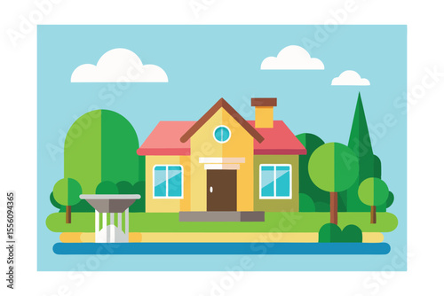 vector illustration of a house