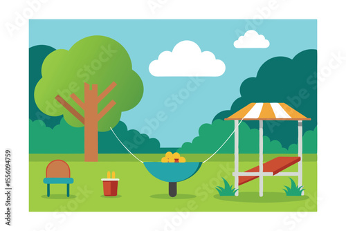 camping in the park