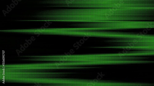 Wallpaper Mural black and green halftone dots with horizontal motion blur effect ideal for futuristic racing themes or tech festival digital backdrops in animation and visual design Torontodigital.ca