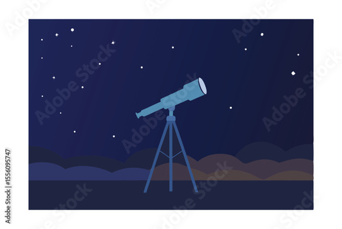telescope at night