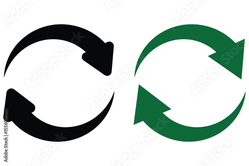 Set of circle arrows rotating on white background.  refresh, reload arrow. recycle arrow repeat arrow vector eps 10