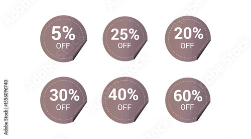 collection featuring sale and new labels. banners, discount ribbons, shopping tags, and promotional icons.