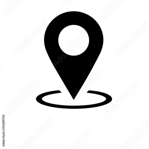 Location map pin icon pin marker isolated on transparent background vector illustration