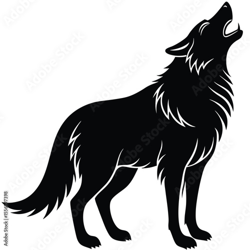 Wolf vector art