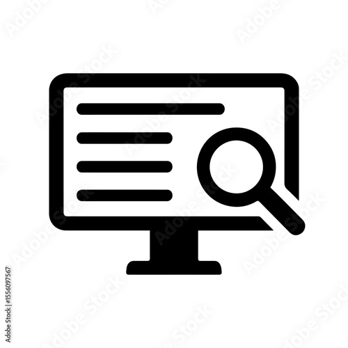 The Search Interface displayed on a Computer Screen facilitates user interaction and exploration
