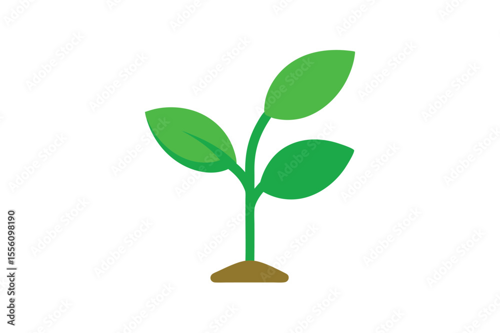 Fototapeta premium green plant growing from a tree