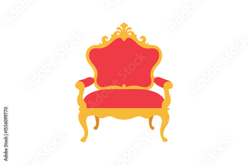 golden luxury armchair