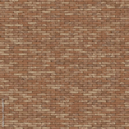 Texture of a red brick wall vector illustration	
