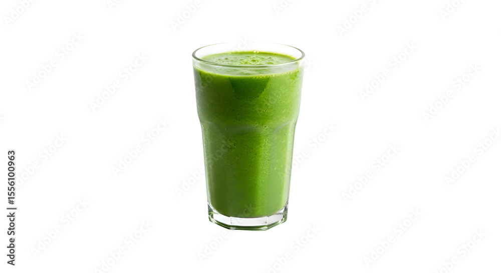 Refreshing Green Smoothie Recipe with Transparent Background Refreshing Green Smoothie Recipe with Transparent Background