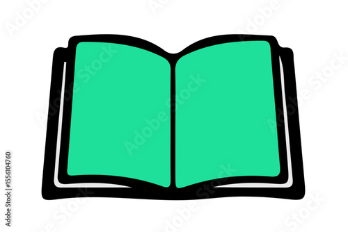open book, holy book, empty book silhouette