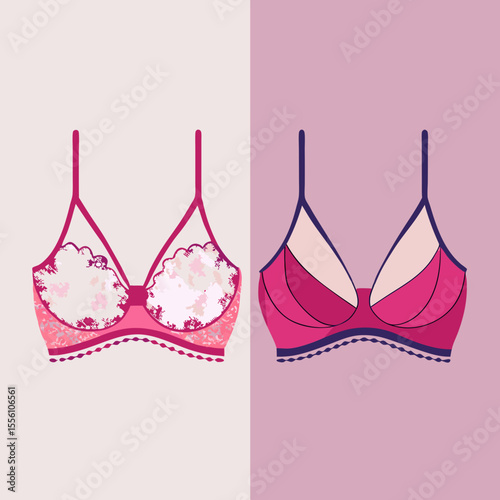 pink bra and panties