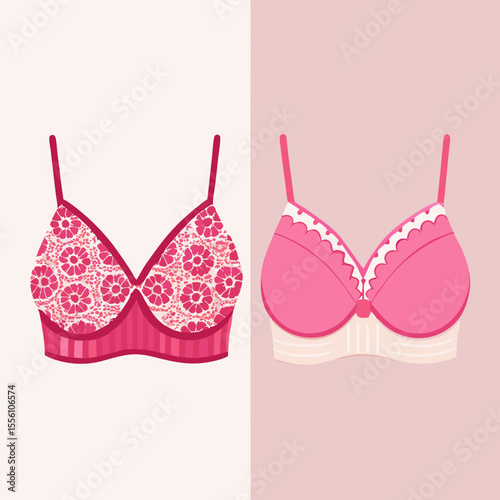 pink bra and panties