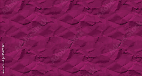 Realistic Magenta Paper Texture Vector – High-Detail Wrinkled Background Design.