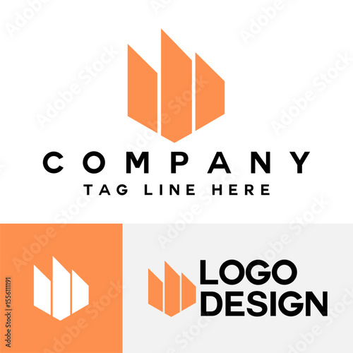 Minimalist Real Estate Logo with Building Icon