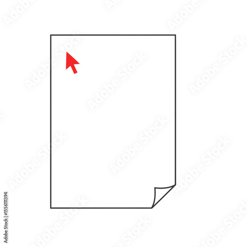 A blank page with a single blinking cursor