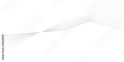 Elegant background design with white and grey line pattern or texture. Luxury horizontal white background for business banner, poster, backdrop, voucher, invite. Vector illustration