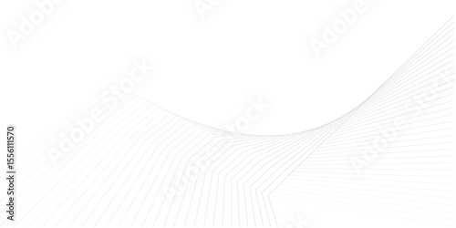 Elegant background design with white and grey line pattern or texture. Luxury horizontal white background for business banner, poster, backdrop, voucher, invite. Vector illustration