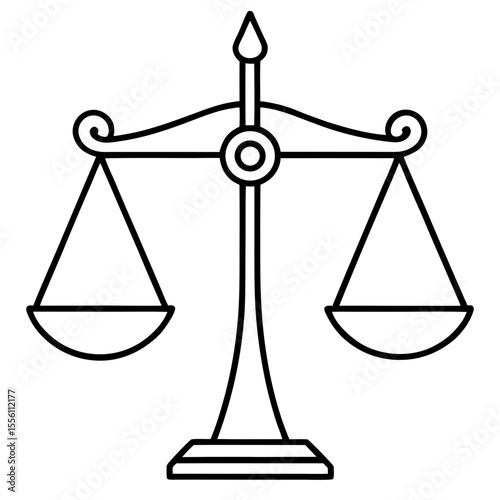 Equality Symbol line art vector