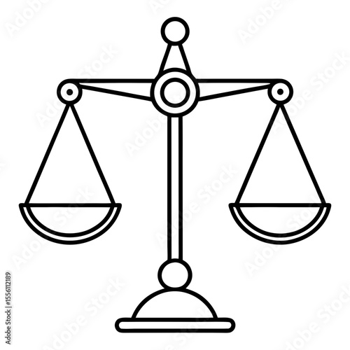 Equality Symbol line art vector