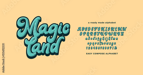 Magic Land: Bring the vibrant energy of the tropics into your designs with this bold and colorful text effect! Perfect for summer projects, beach-themed events, and tropical vibes.